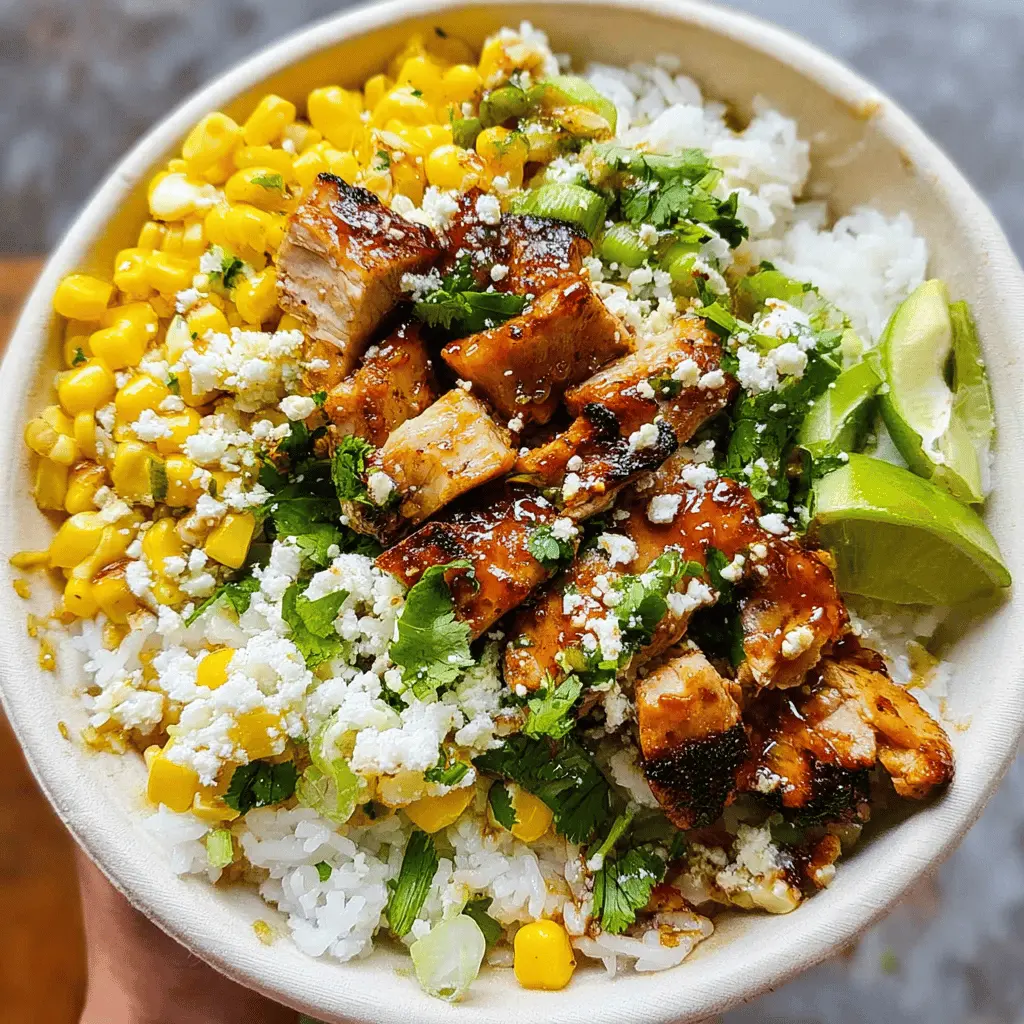 Easy Street Corn Chicken Rice Bowl Recipe