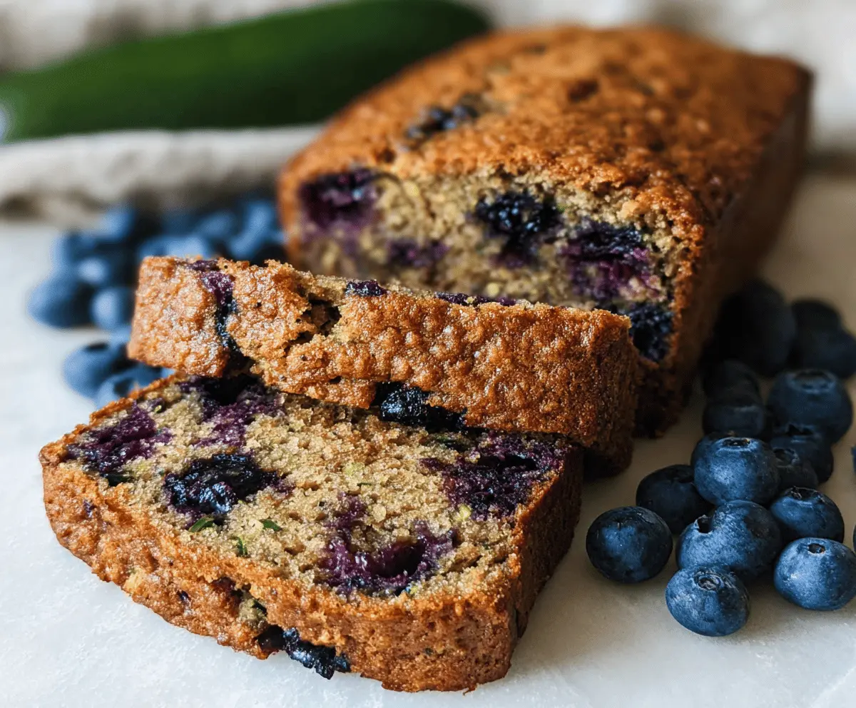 Moist Blueberry Zucchini Bread Recipe