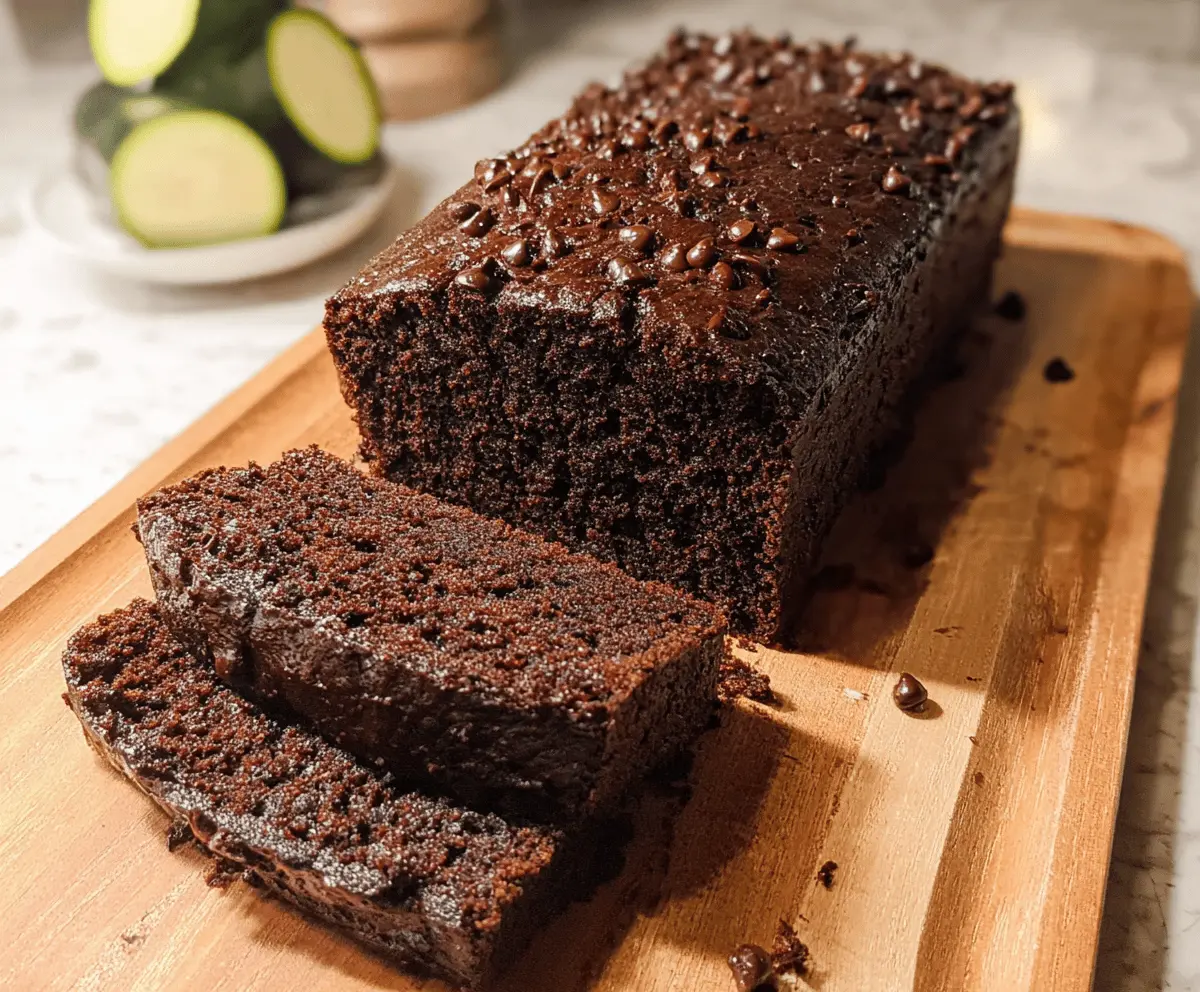Moist Chocolate Zucchini Bread Recipe
