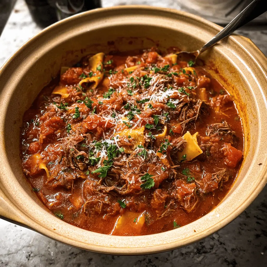 Easy Slow Cooker Beef Ragu Recipe for Cozy Dinners