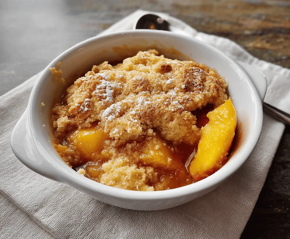 Easy Southern Peach Cobbler Recipe for Summer