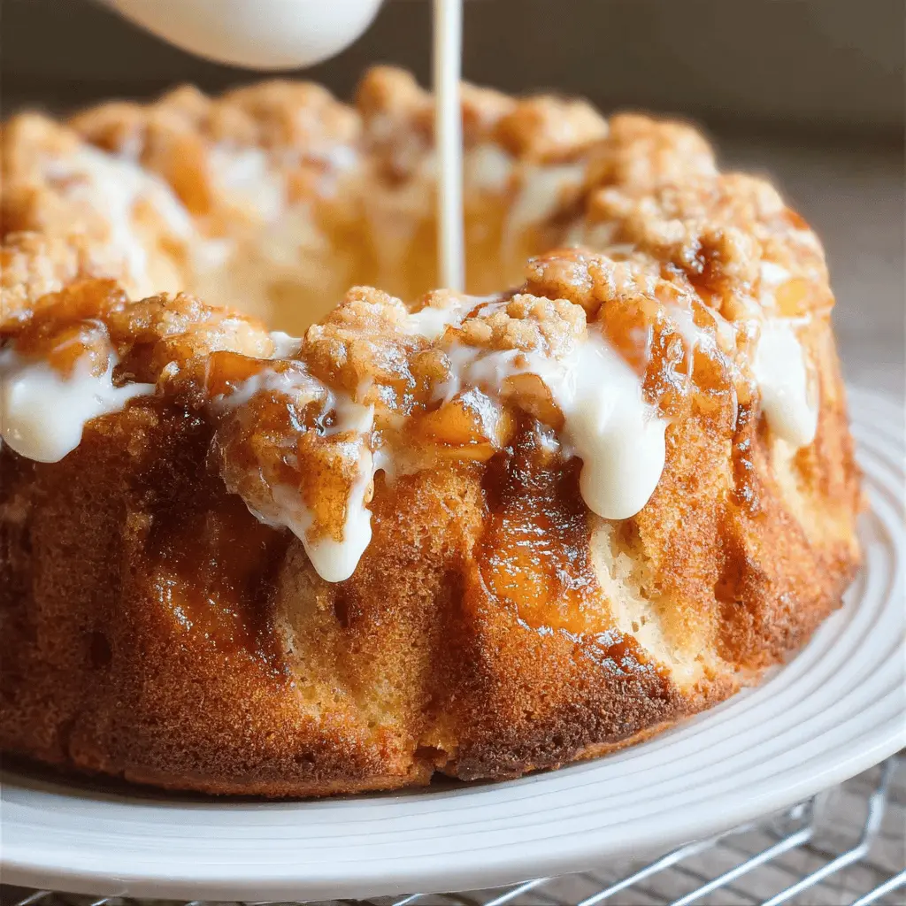 Cream Cheese Peach Cobbler Pound Cake Recipe