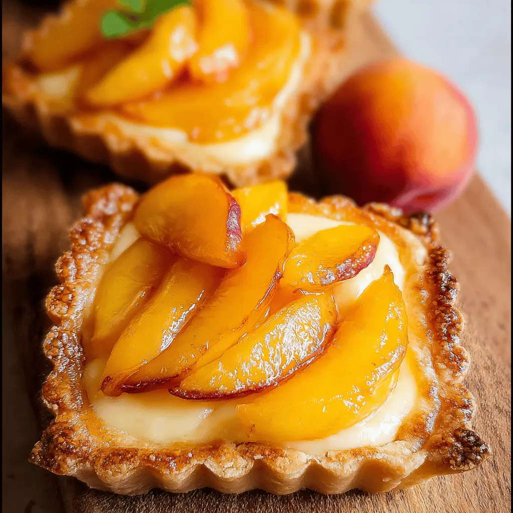 Mini Peach Cream Cheese Tarts Recipe