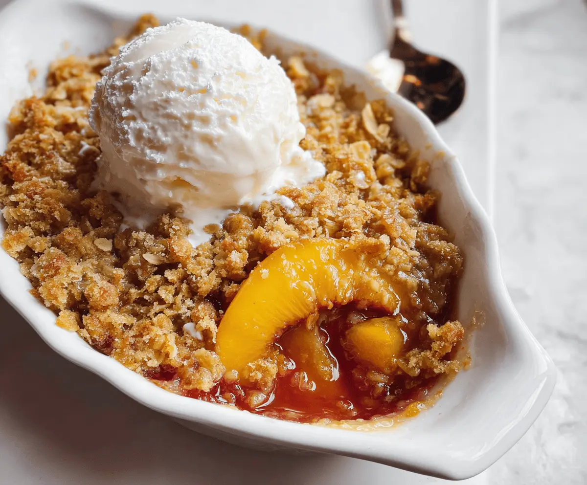 Easy Homemade Peach Crisp Recipe
