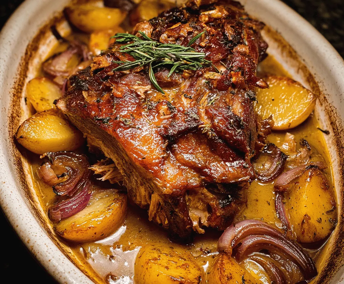 Tender Apple Cider Braised Pork Shoulder Recipe