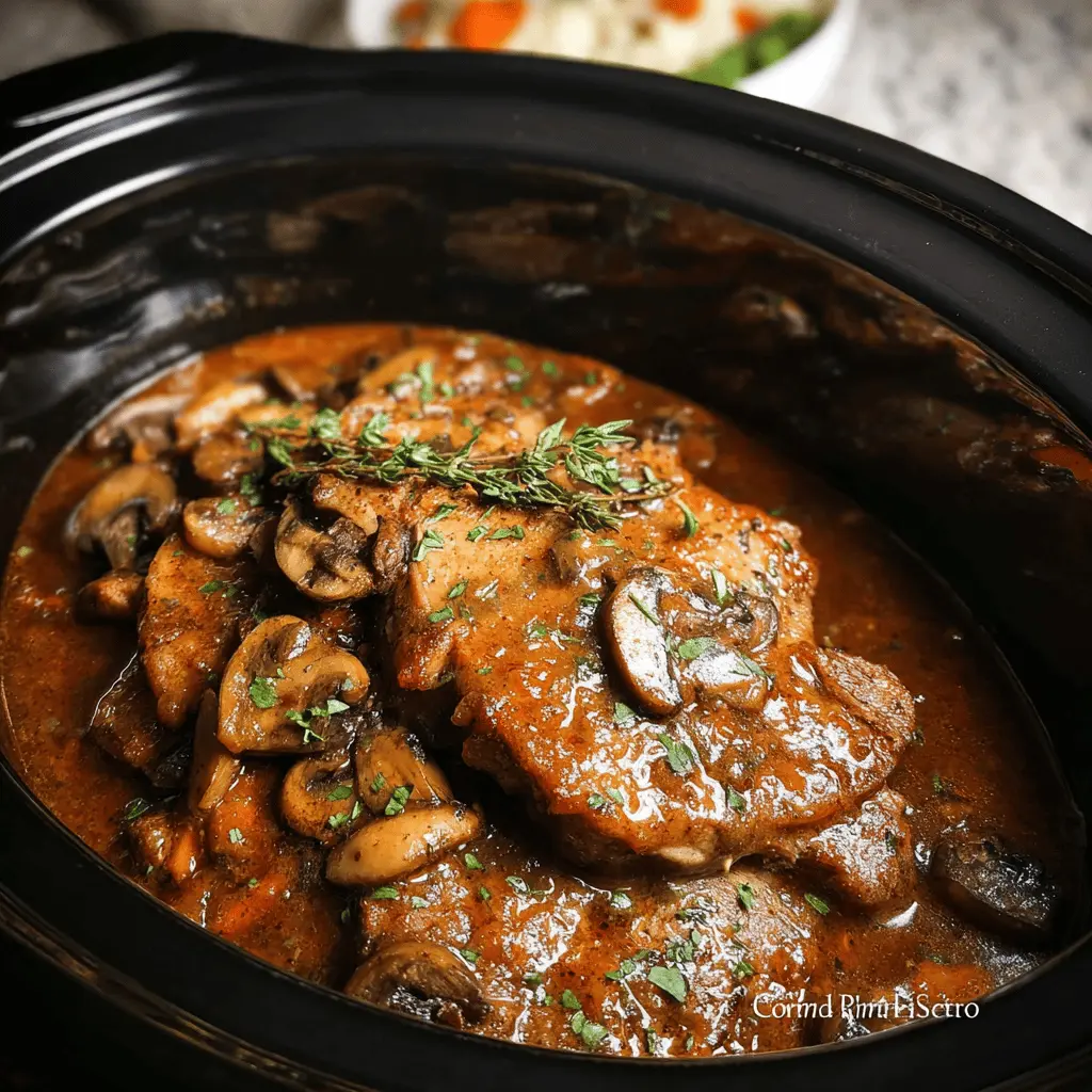 Easy Crock Pot Smothered Pork Chops Recipe