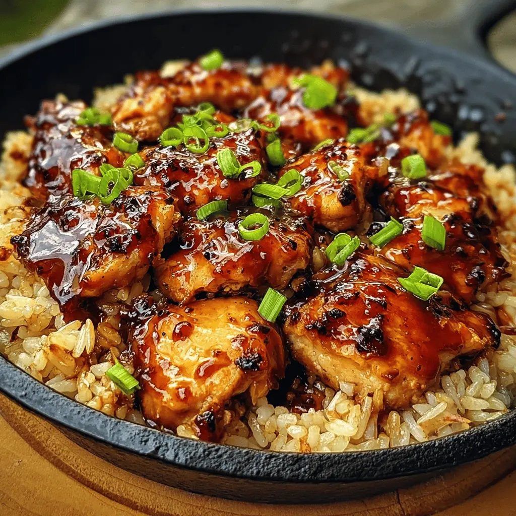 Easy One-Pan Honey BBQ Chicken and Rice
