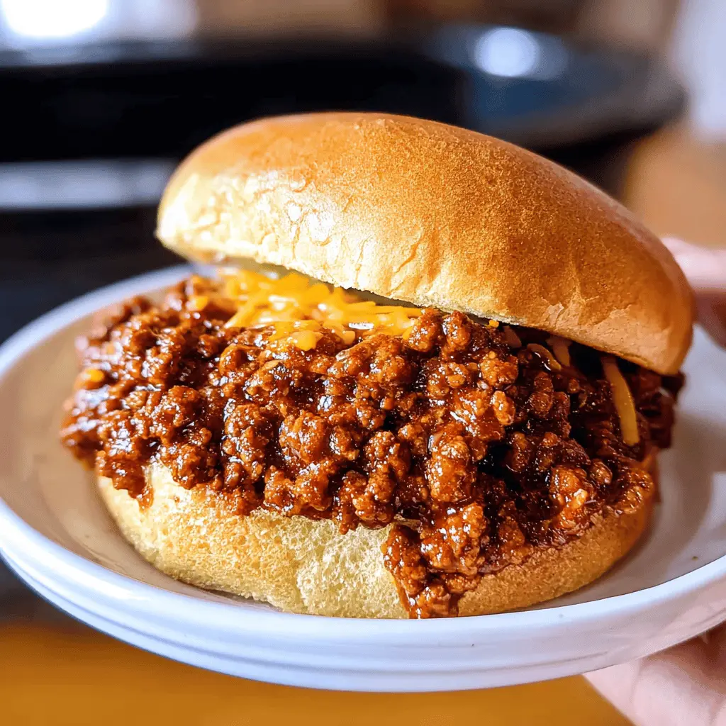 Easy Slow Cooker Sloppy Joes Recipe