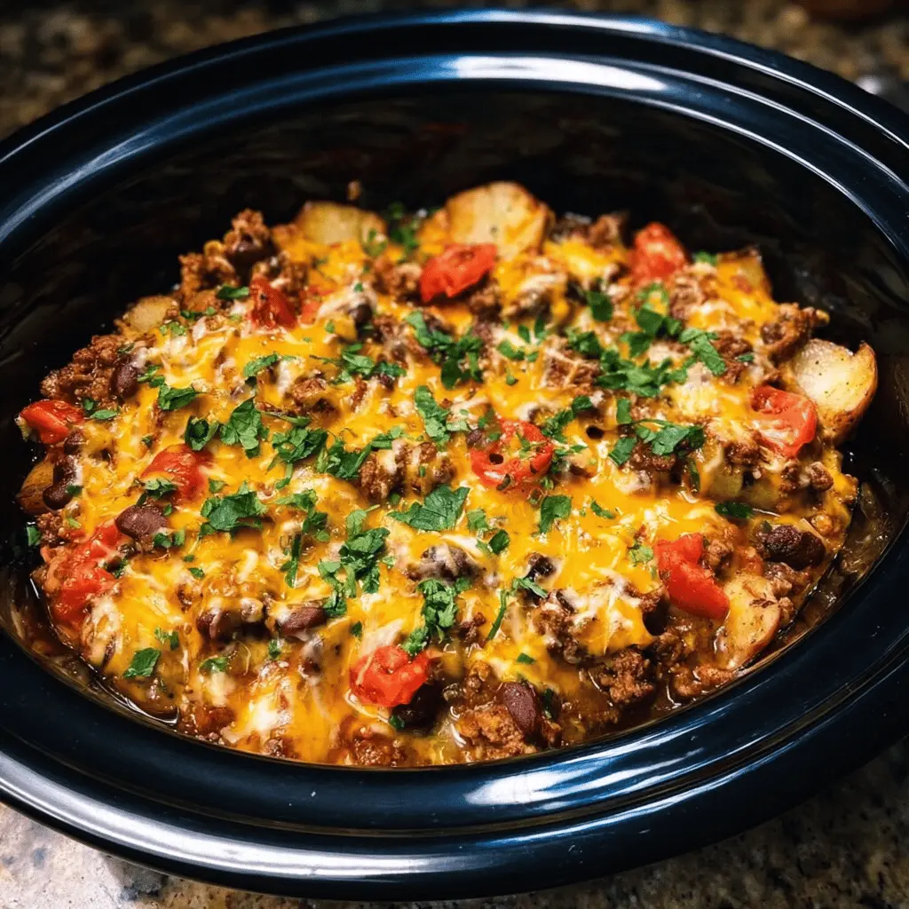 Easy Slow Cooker Cowboy Casserole Recipe