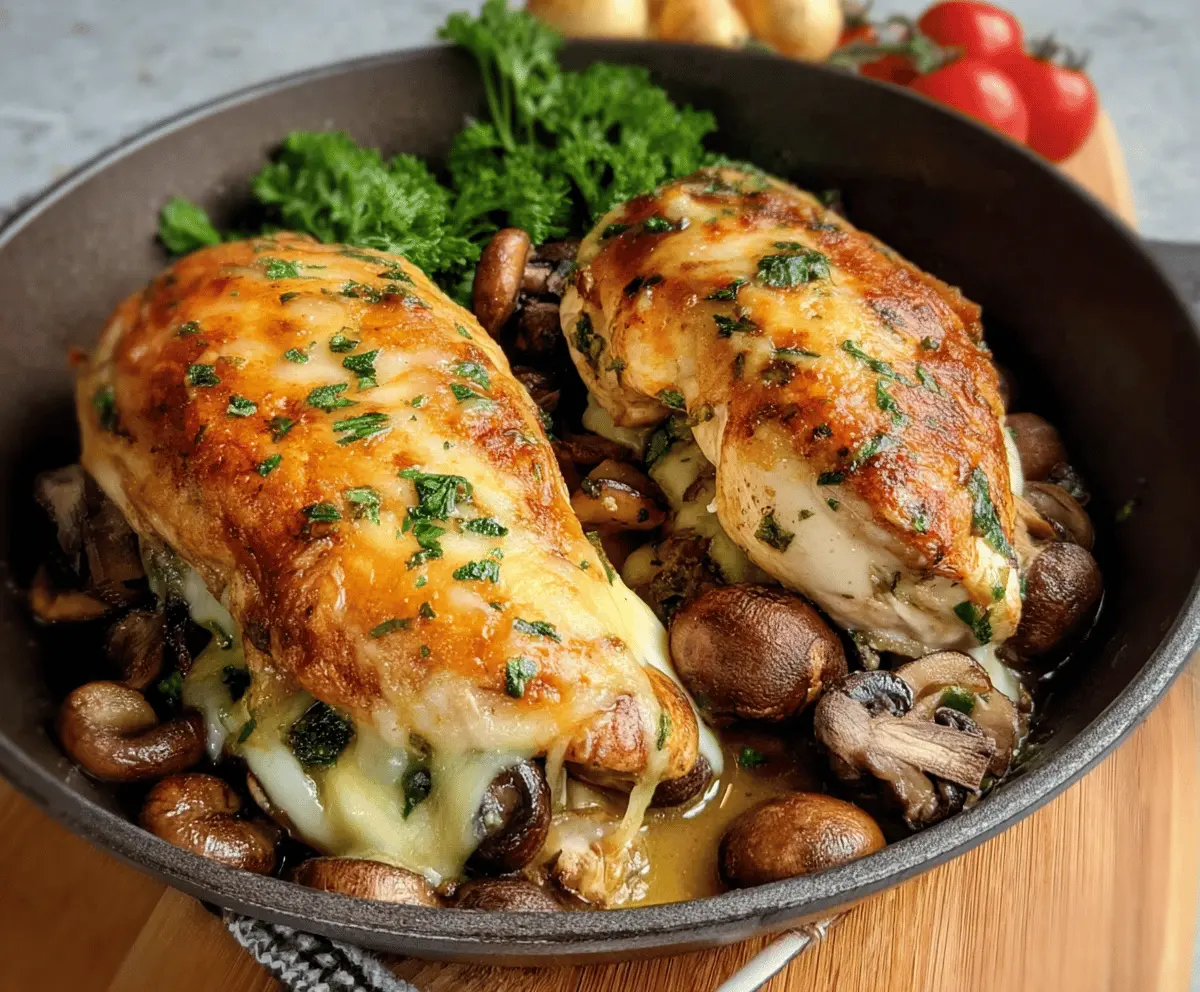 Easy Mushroom Stuffed Chicken Breast Recipe