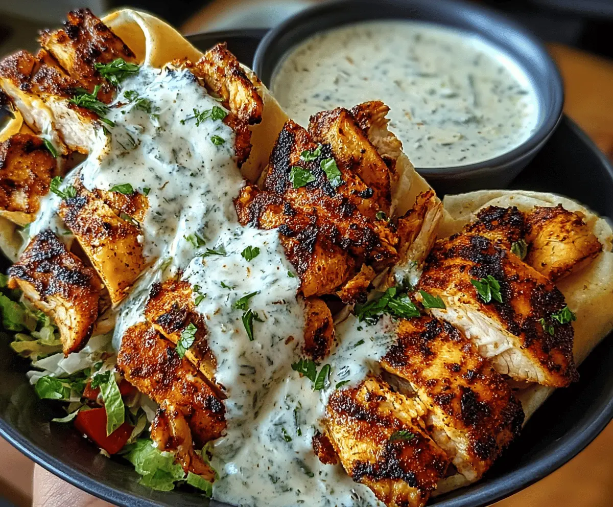 Easy Chicken Shawarma With Creamy Garlic Sauce