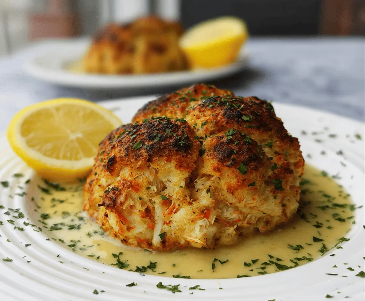 Crab Stuffed Cheddar Bay Biscuits With Lemon Butter