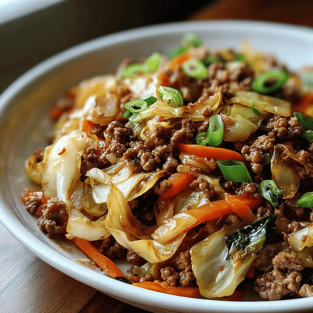 Healthy Chinese Beef and Cabbage Stir Fry Recipe