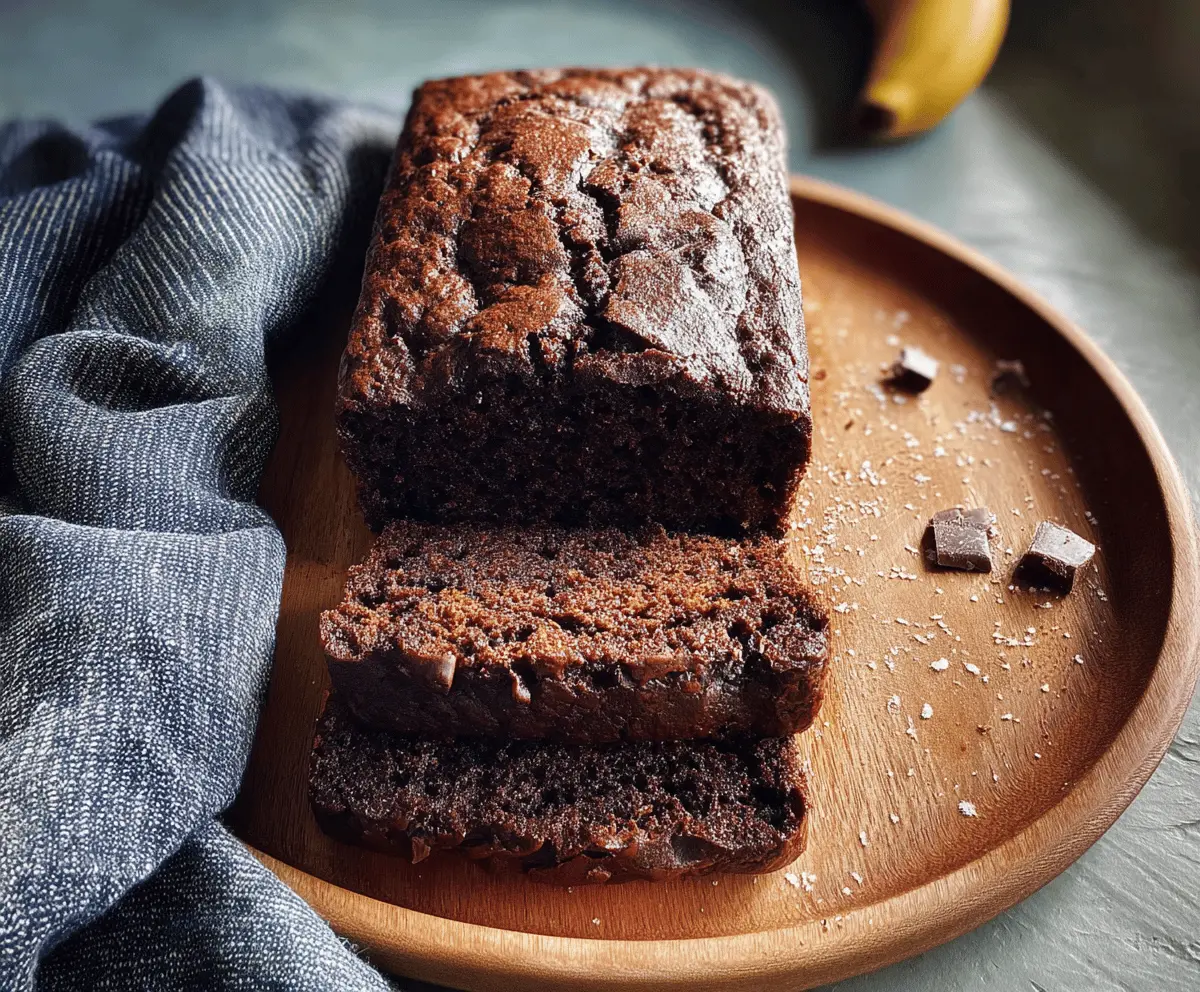 Moist Chocolate Espresso Banana Bread Recipe
