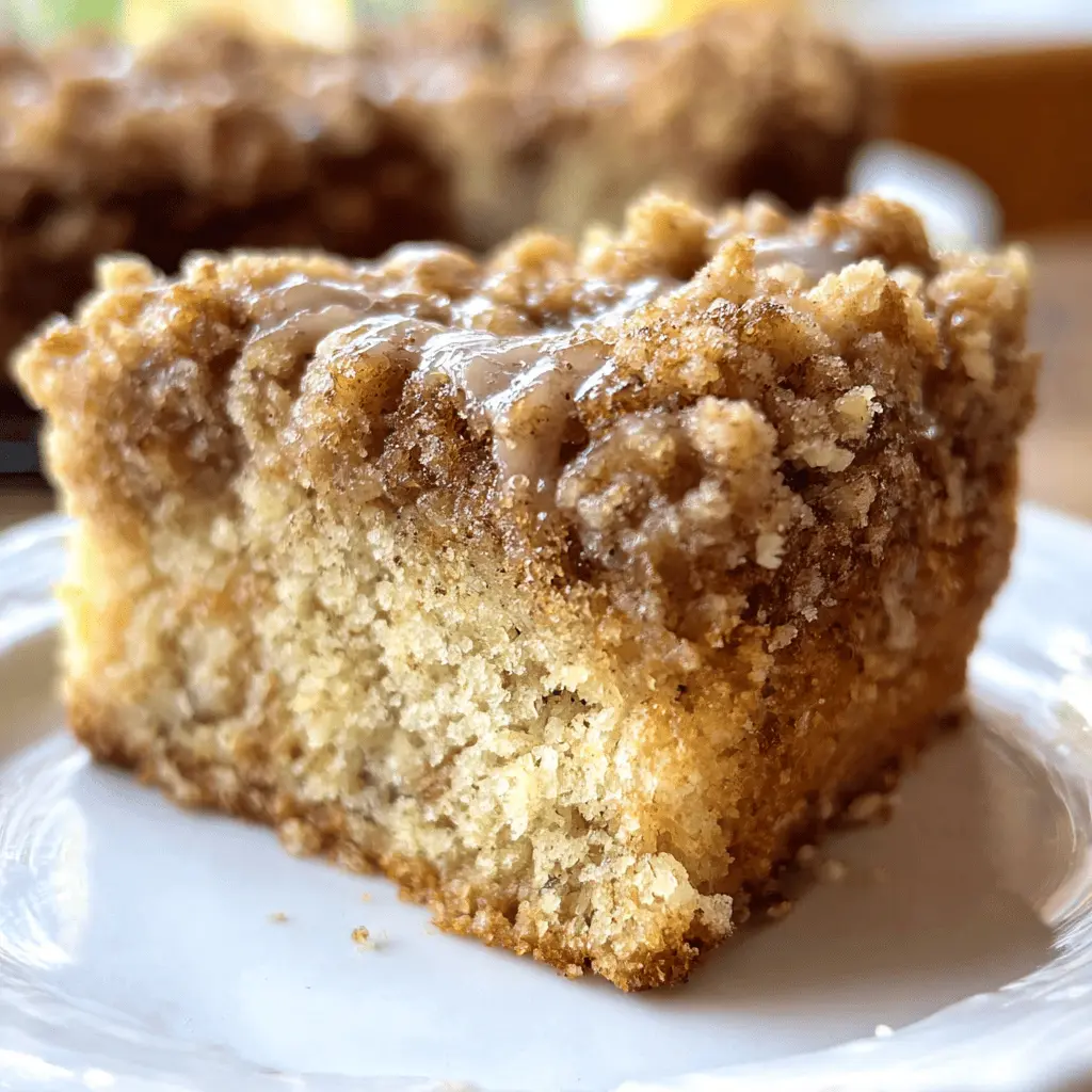 Easy Banana Crumb Coffee Cake With Streusel Topping