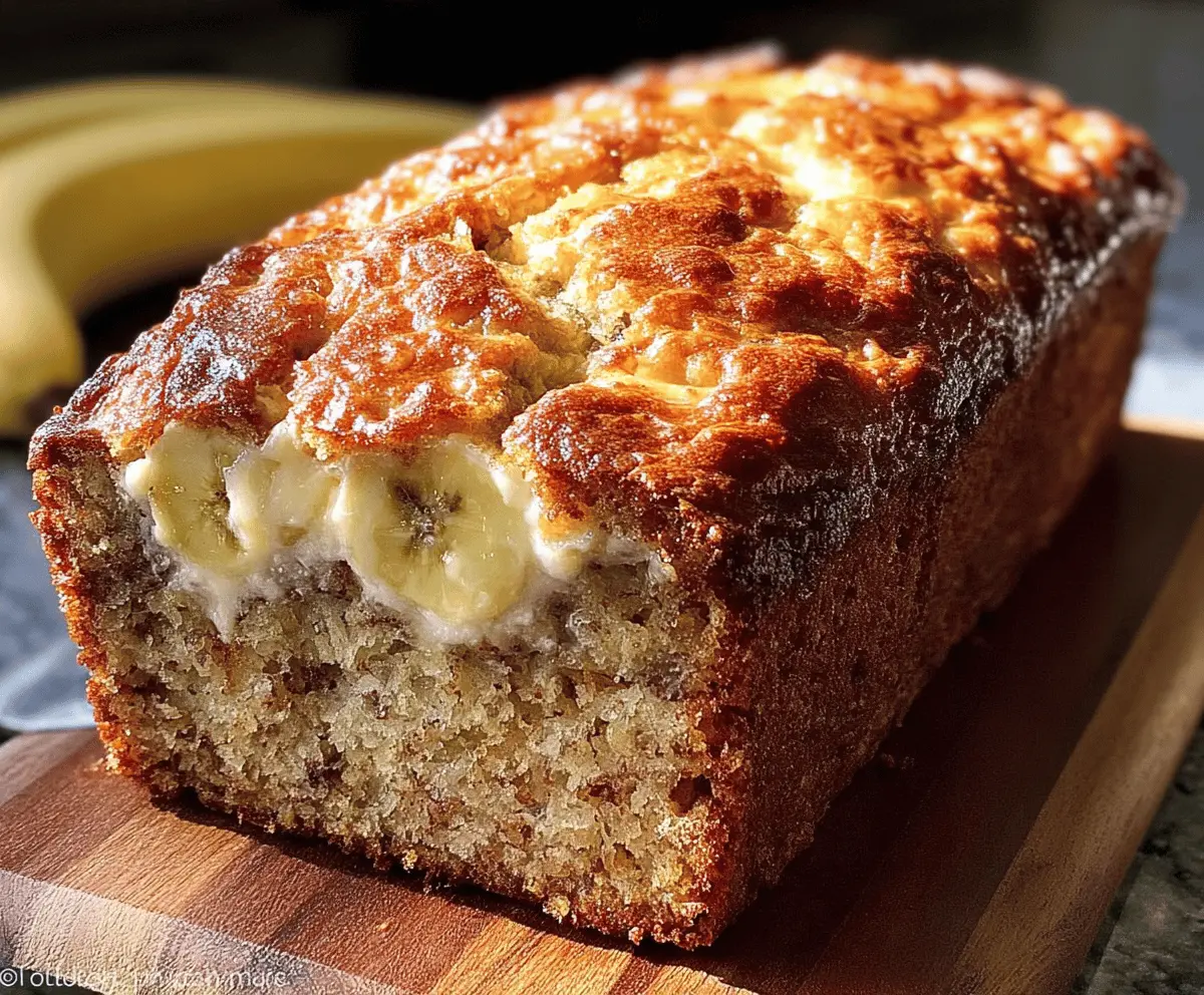 Moist Cream Cheese Banana Bread Recipe