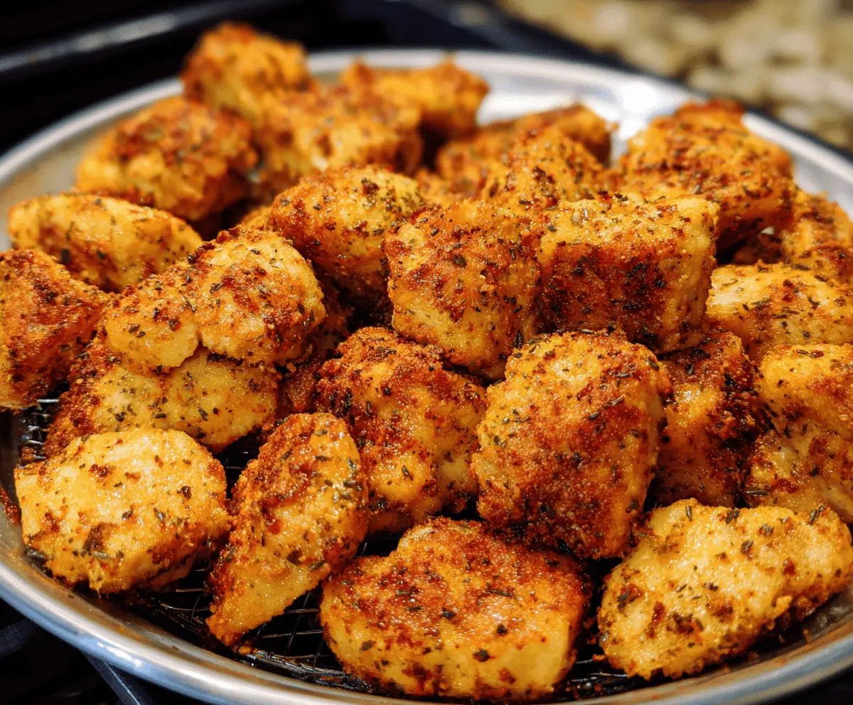 Crispy Air Fryer Ranch Chicken Bites Recipe