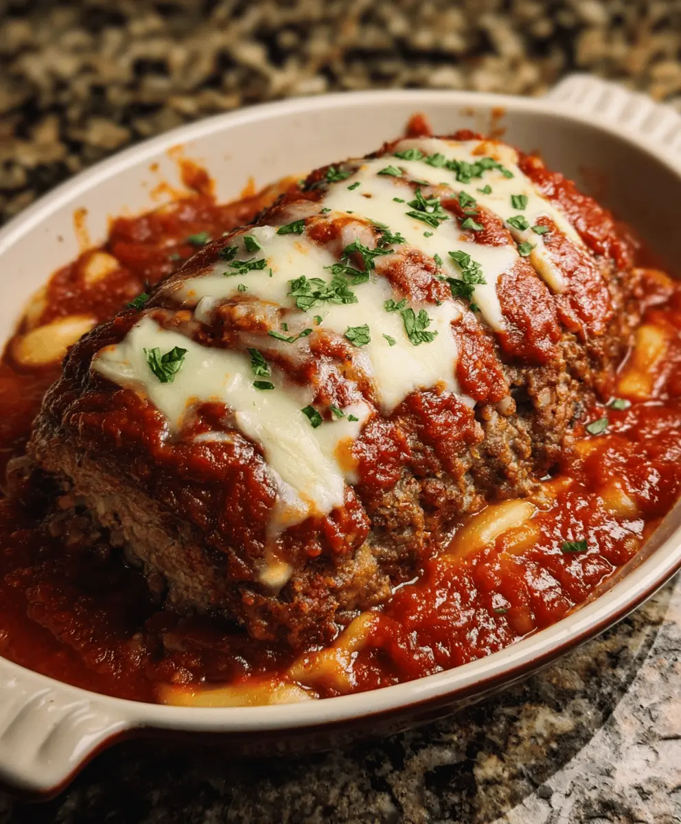 Stuffed Italian Meatloaf Recipe with Cheese