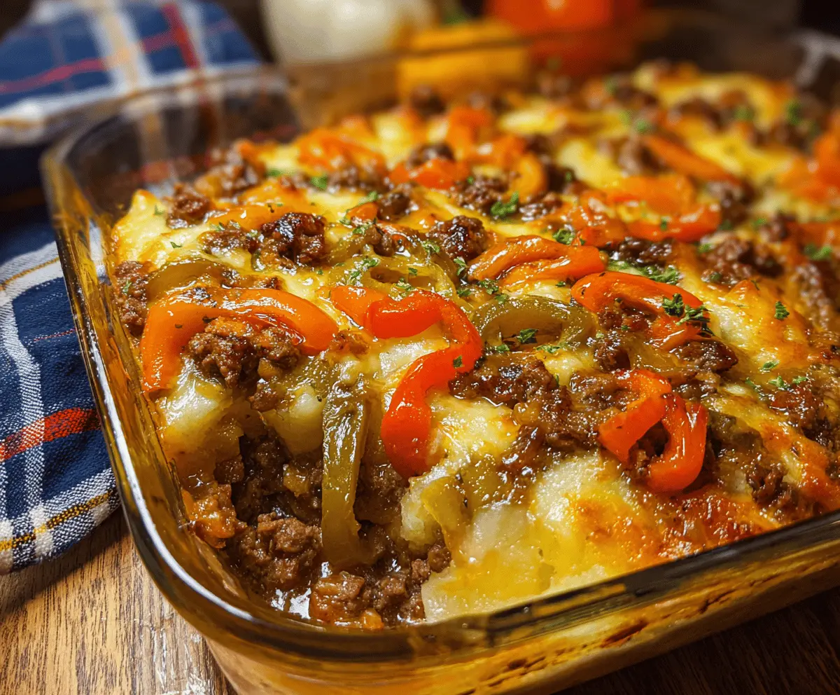 Hearty Southern Five Layer Beef Casserole Recipe