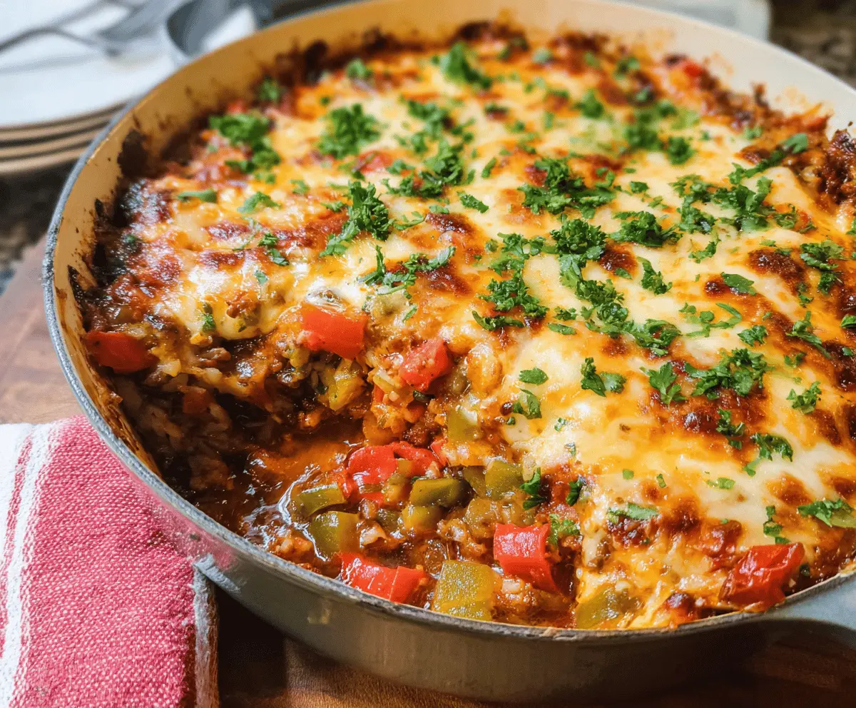 Easy Stuffed Pepper Casserole Recipe