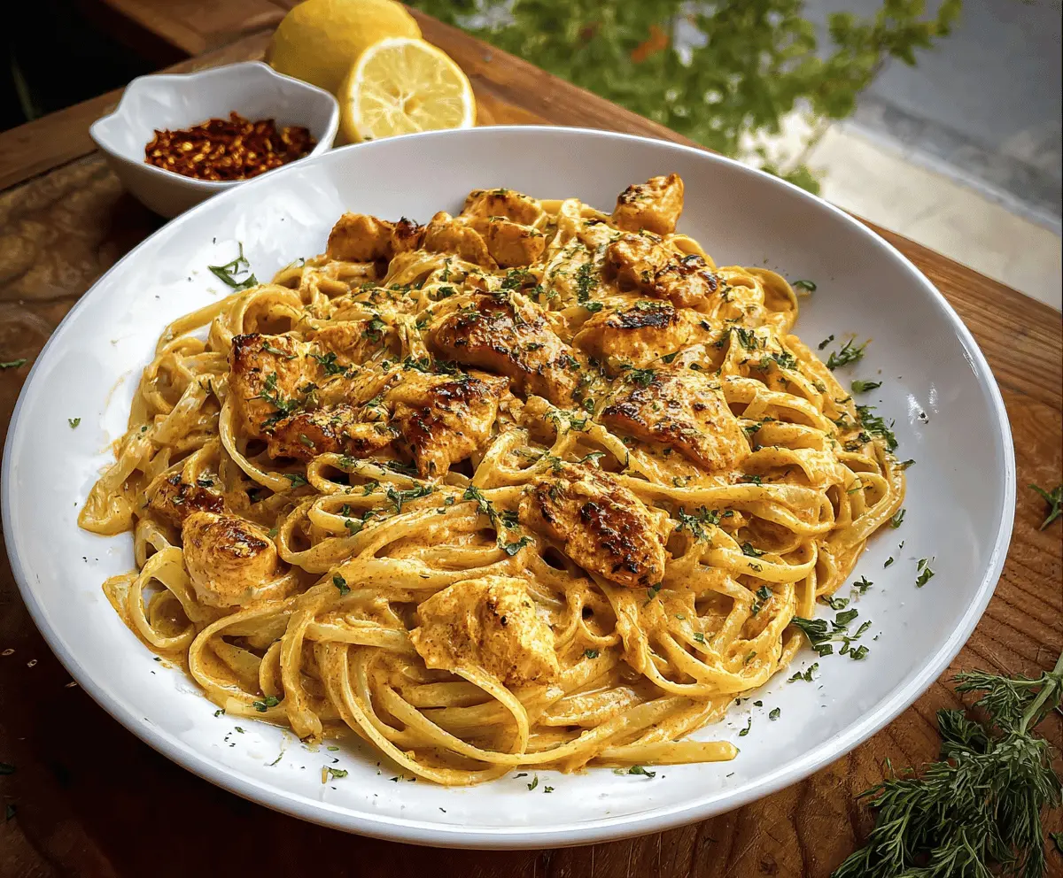 Creamy Cowboy Butter Chicken Linguine Recipe