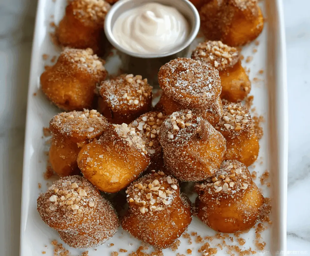 Delicious Pumpkin Pretzel Bites topped with cinnamon sugar, perfect for fall snacking and holiday parties.