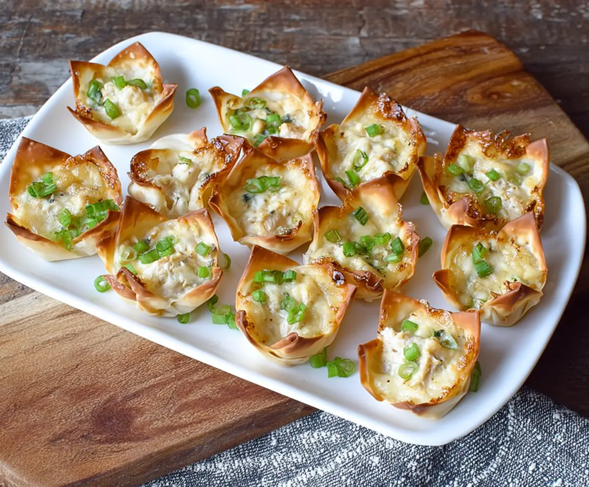 Delicious Crab Rangoon Wonton Cups with creamy filling and crispy wonton shell, perfect appetizer for parties.