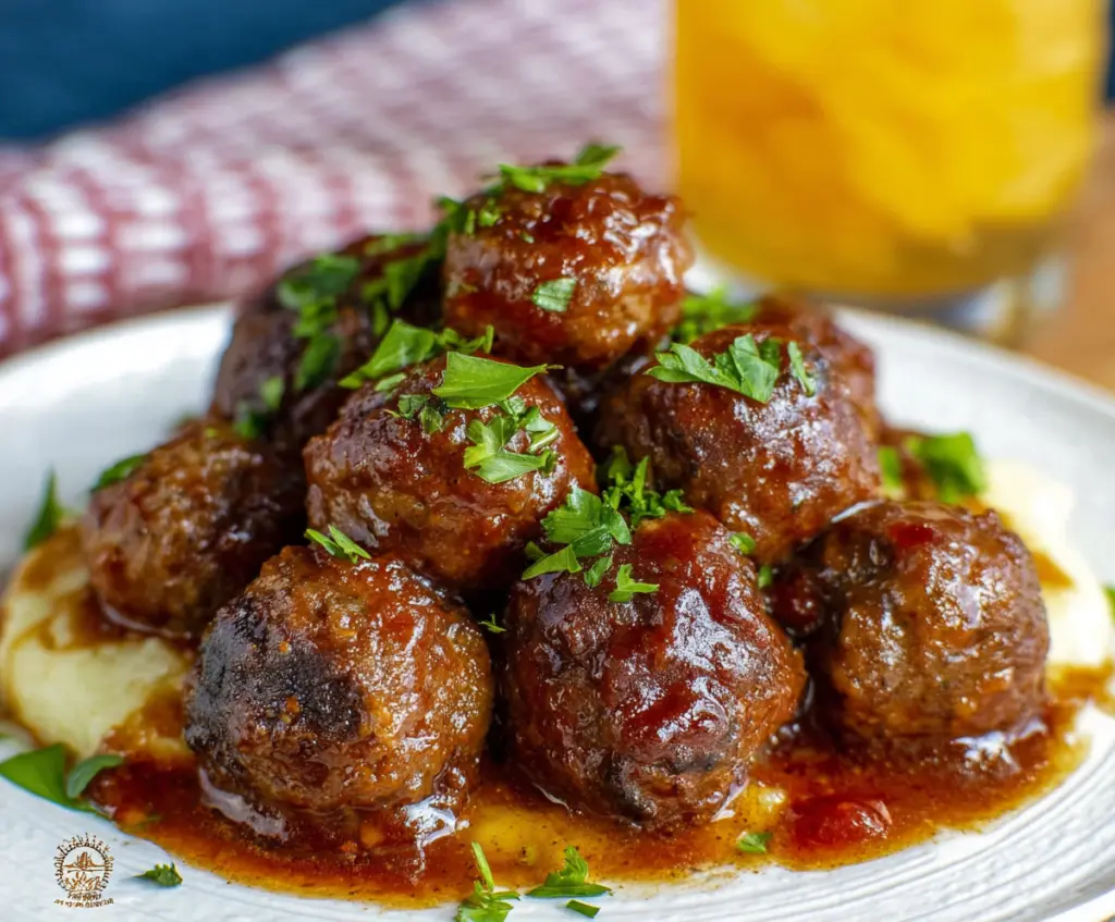 Delicious Crockpot Mississippi Meatballs served in a savory sauce, perfect for snacks or dinner.