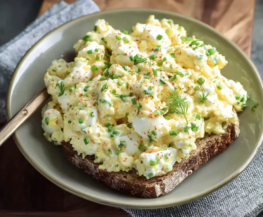 Healthy Bariatric Cottage Cheese Egg Salad served in a bowl, perfect for low-carb diets.