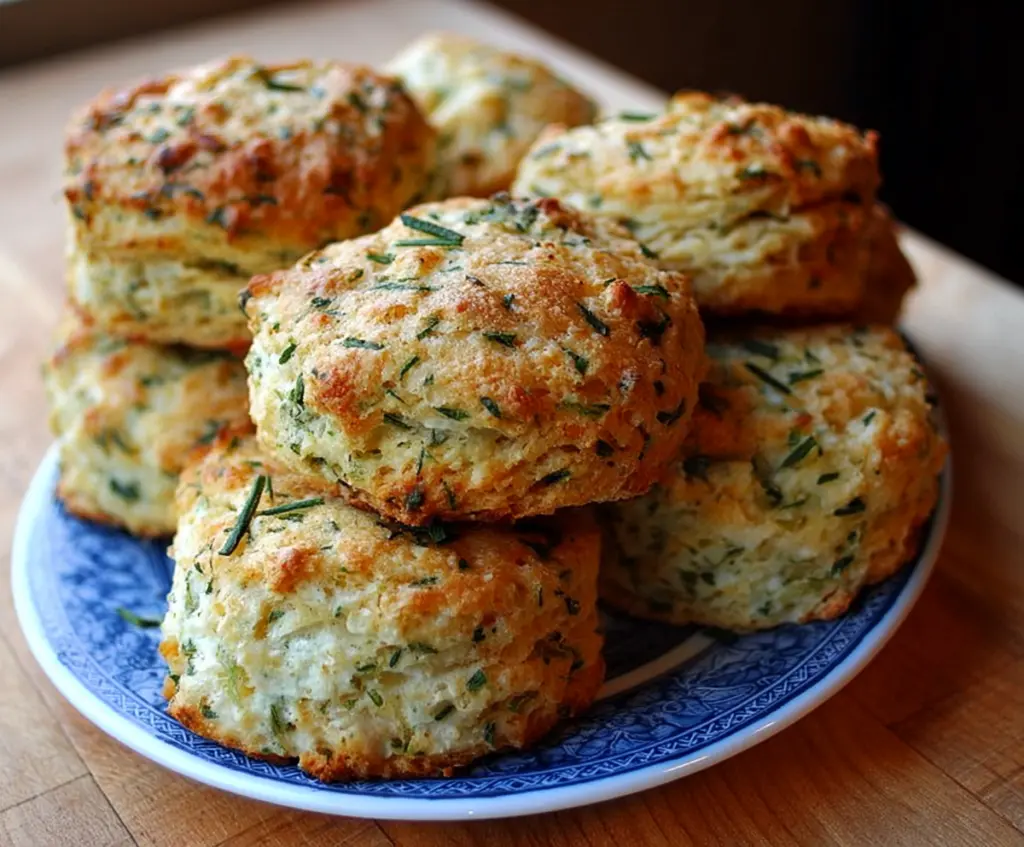 Delicious homemade cottage cheese and herb biscuits, perfect for snacks or sides.