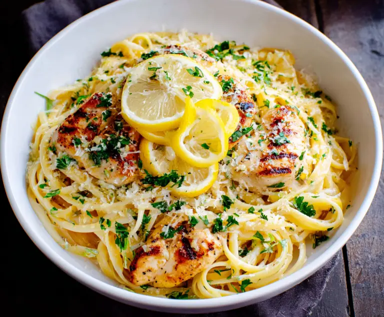 Lemon Garlic Chicken Pasta