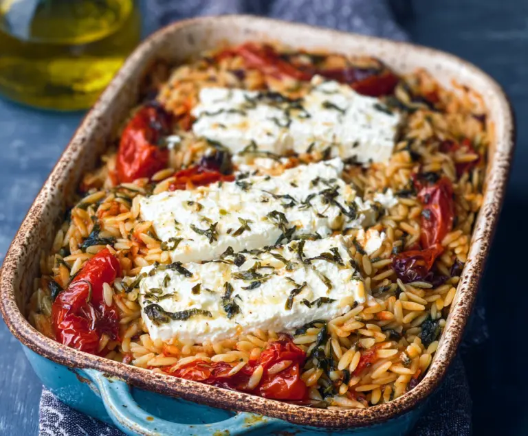 Baked Feta Orzo