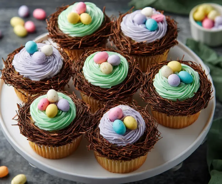 Easter Egg Nest Cupcakes