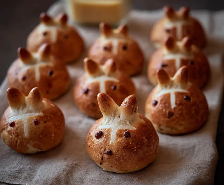 Hot Cross Bunny Rolls