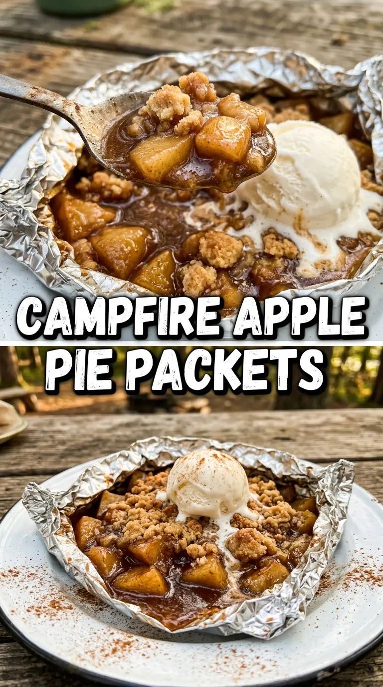 Campfire Apple Pie Packets cinnamon apples foil dessert