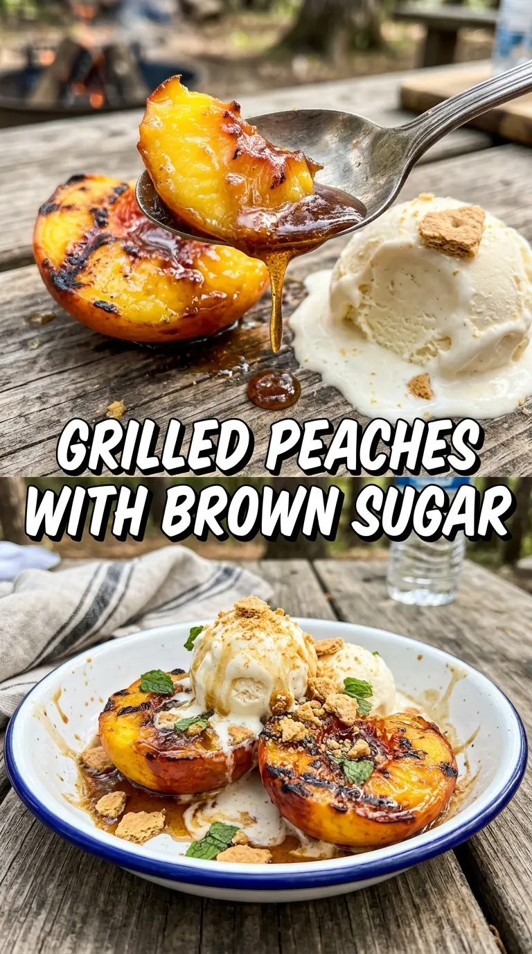 Campfire Peachies peach pie iron dessert golden crispy