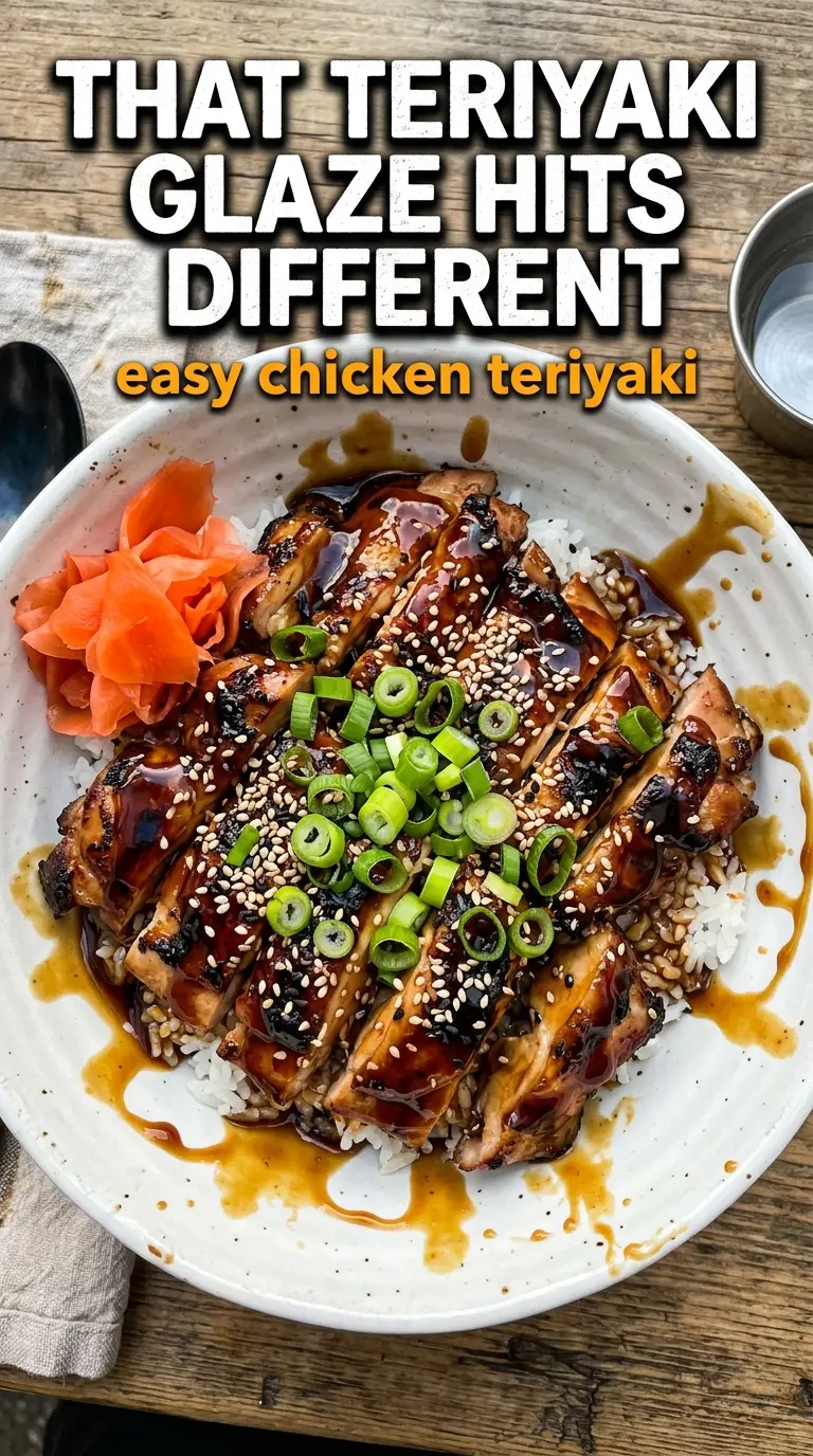 Easy Chicken Teriyaki with Marinade glossy glazed chicken