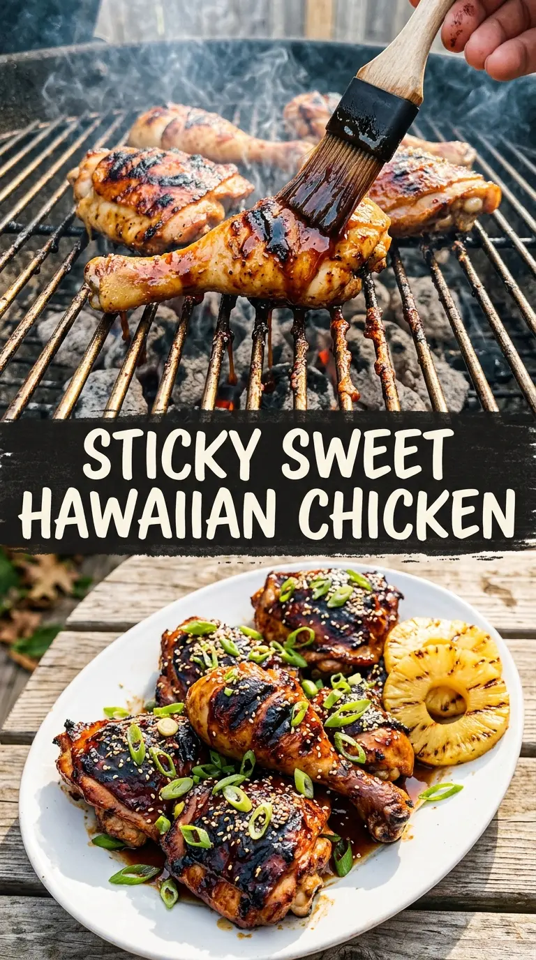 Grilled Huli Huli Chicken sticky caramelized