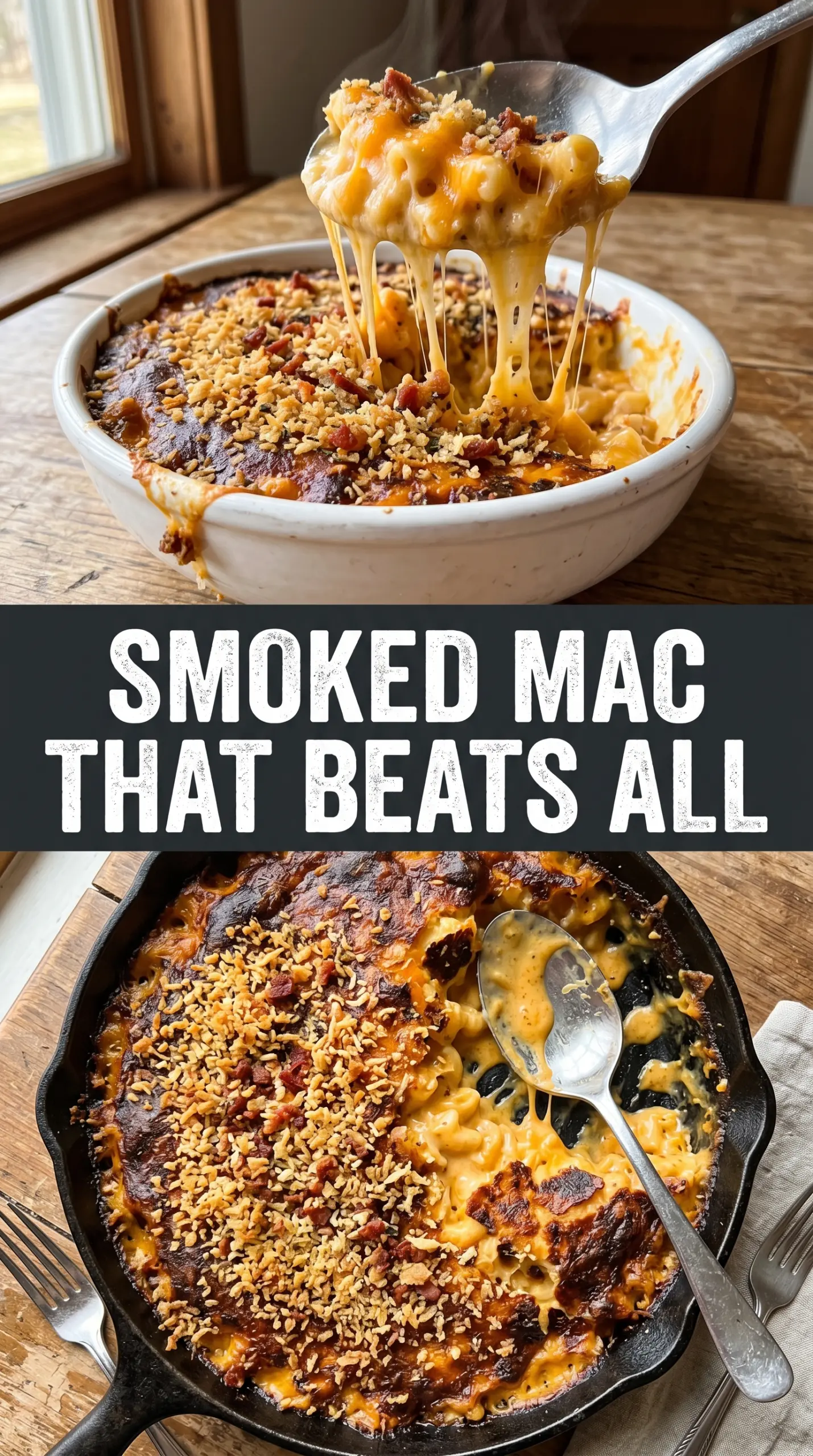 Groark Boys BBQ smoked mac and cheese creamy smoky