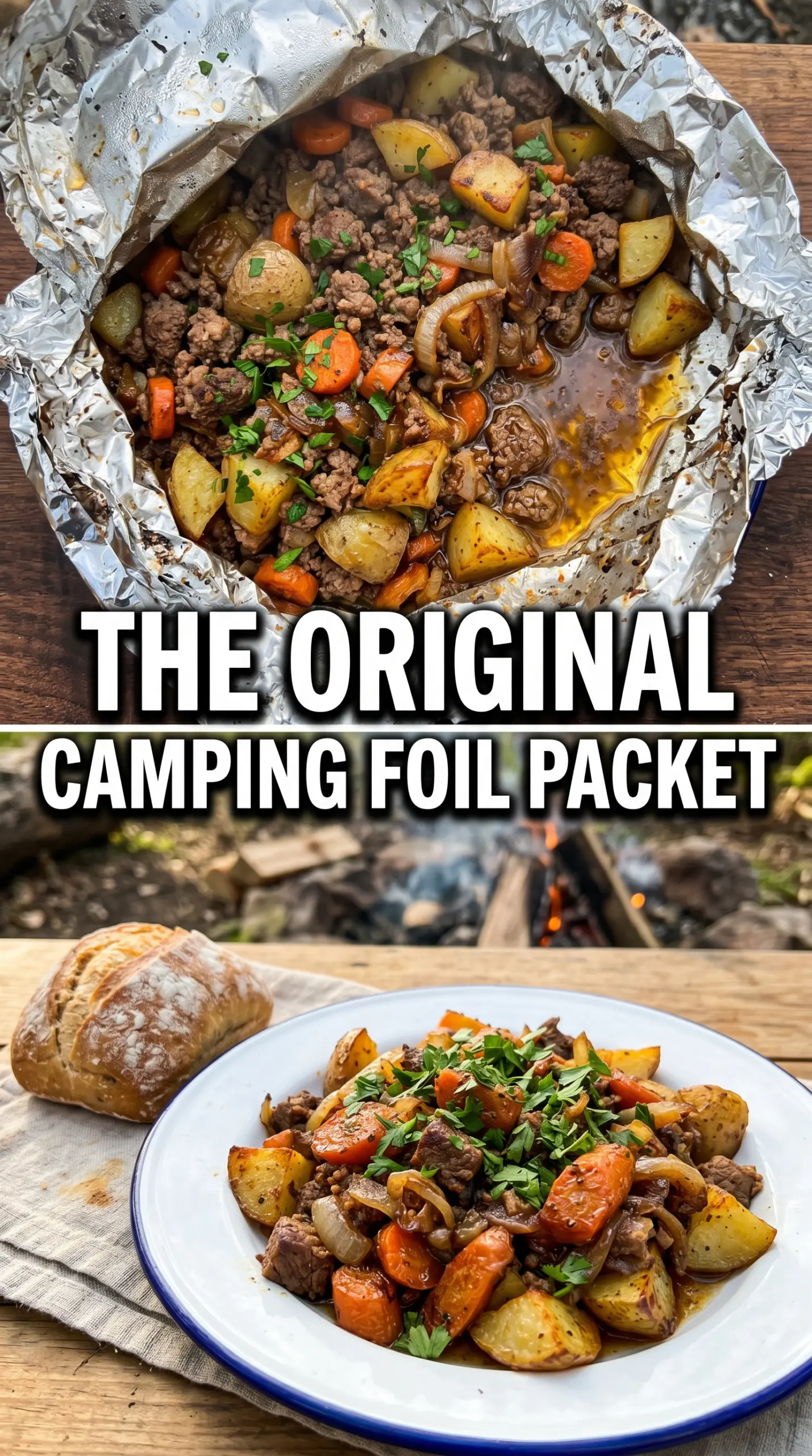 Hobo Foil Packets hearty campfire meal