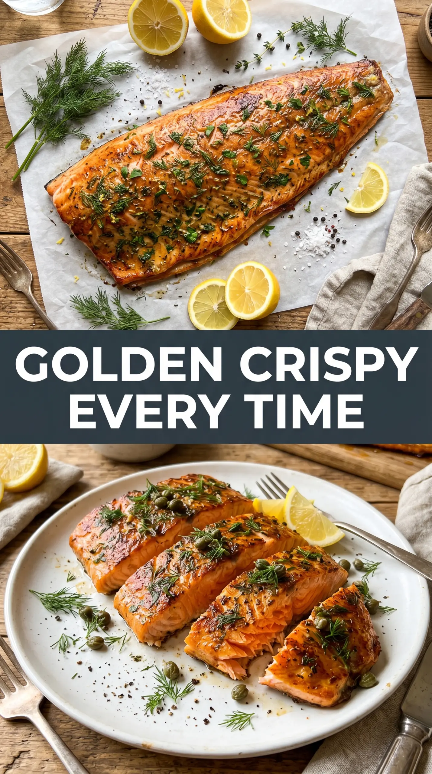 Grilled salmon with lemon herb seasoning