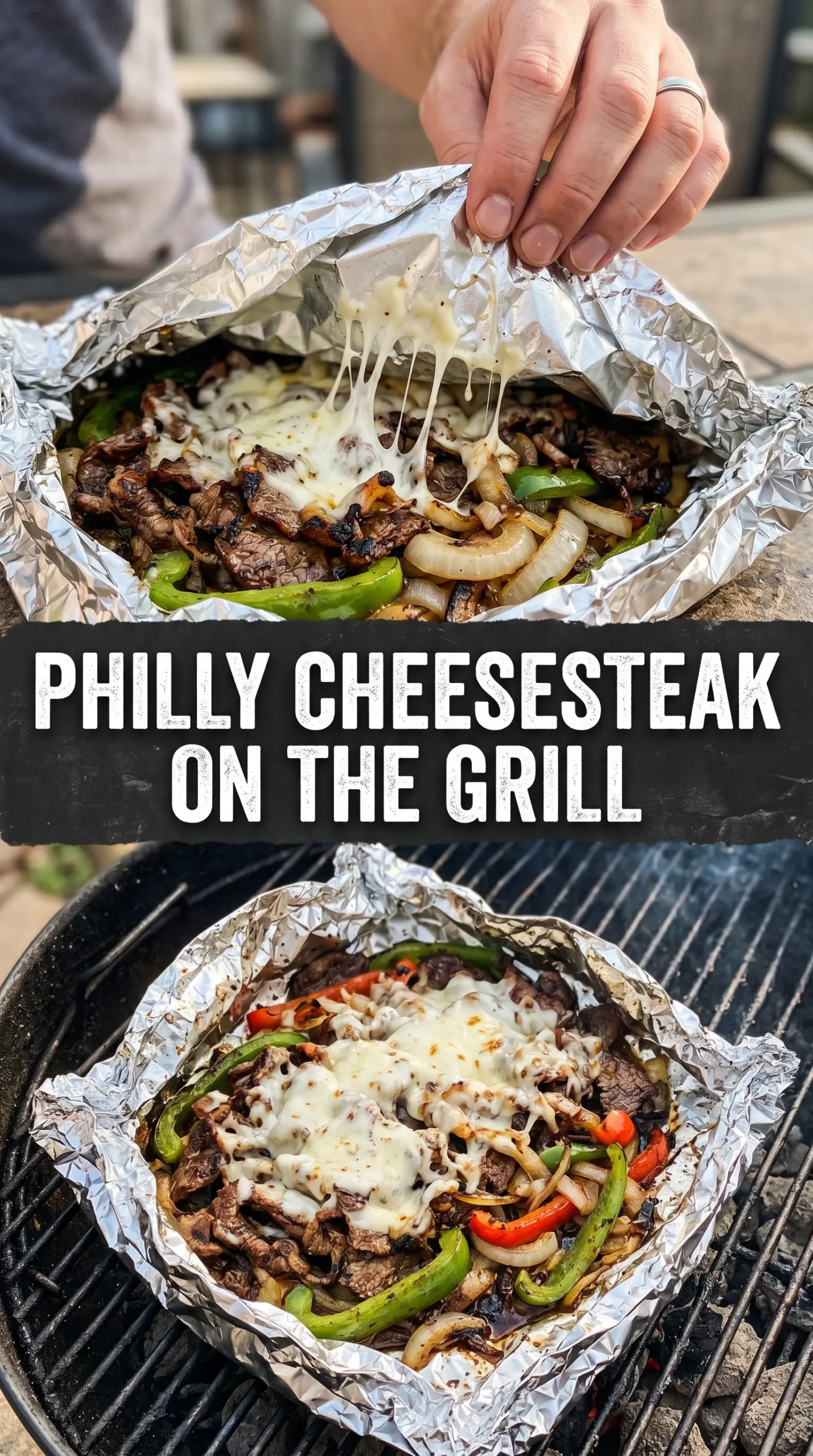 Campfire foil packet dinner with vegetables