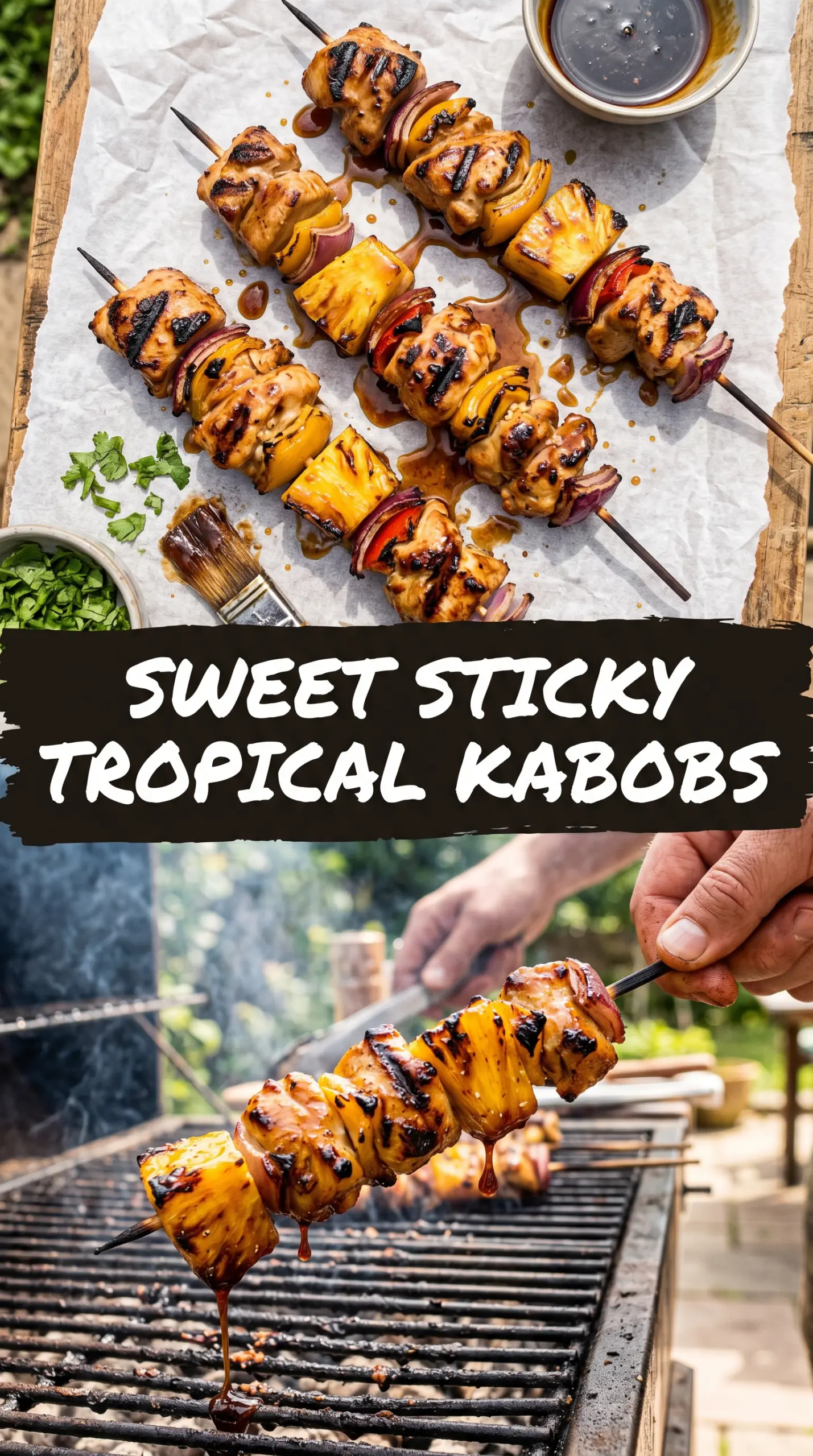 Pineapple Chicken Kabobs colorful grilled skewers