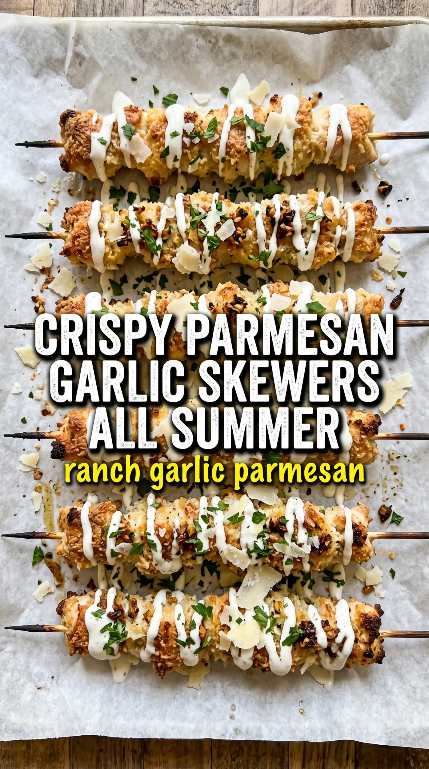 Marinated grilled chicken skewers charred