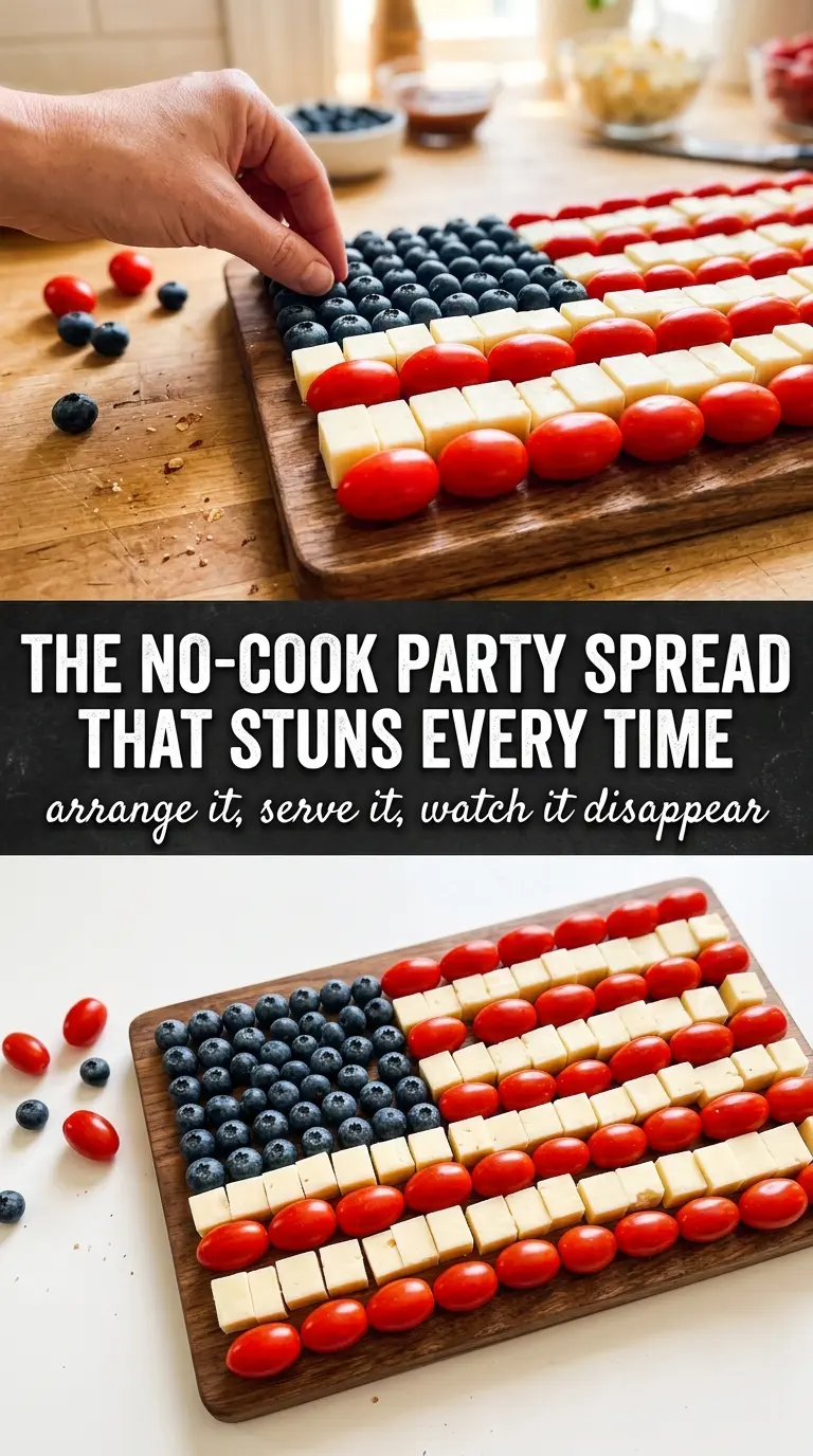 American Flag Snack Tray patriotic snack board