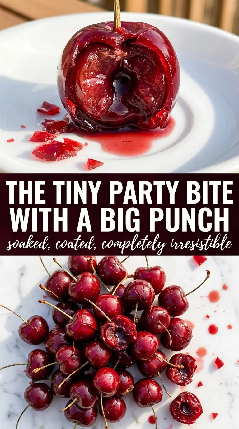 Boozy cherry bombs bourbon-soaked jewel-toned