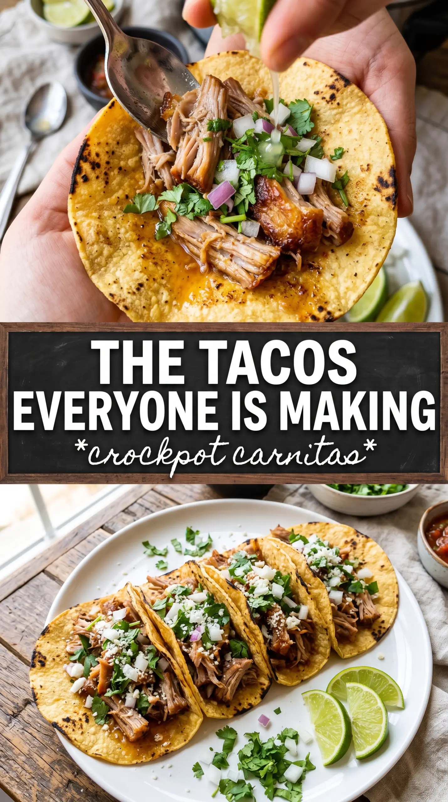 Crockpot Carnitas tender, crispy, citrusy