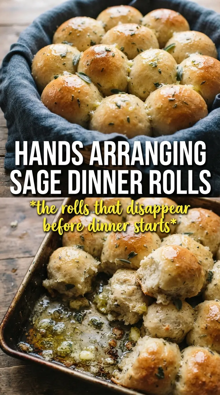 Brown Butter Sage Dinner Rolls golden soft savory