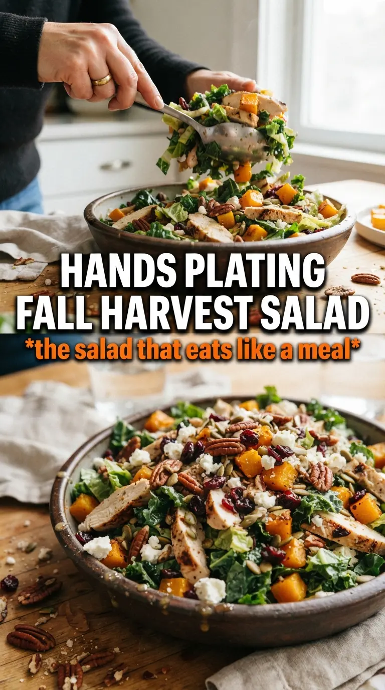 Chopped Fall Harvest Salad With Chicken autumn chopped salad