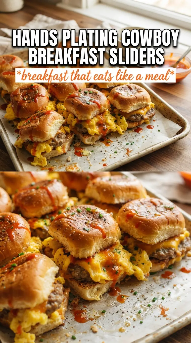 Cowboy Breakfast Sliders golden cheesy savory